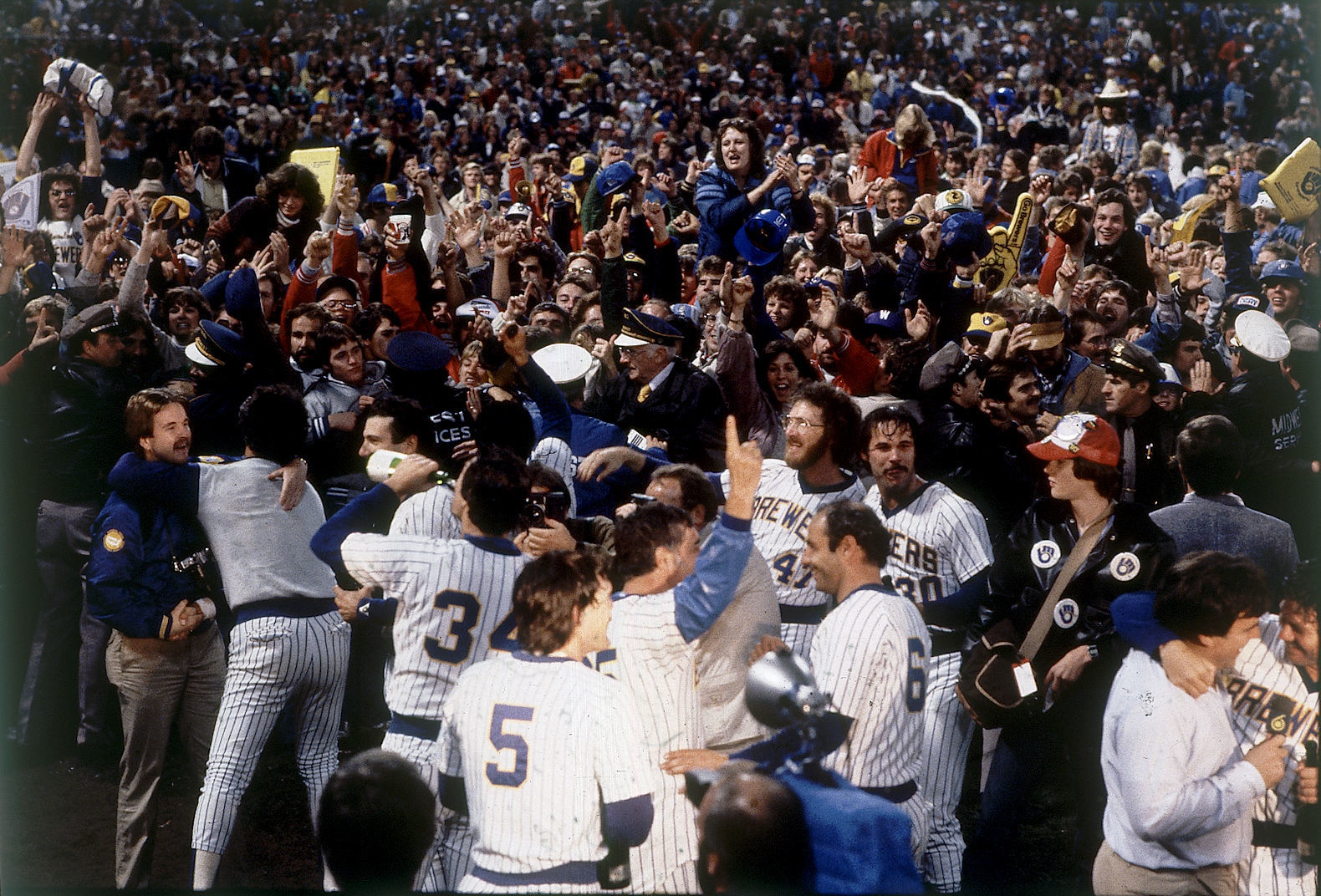 Winning American League pennant